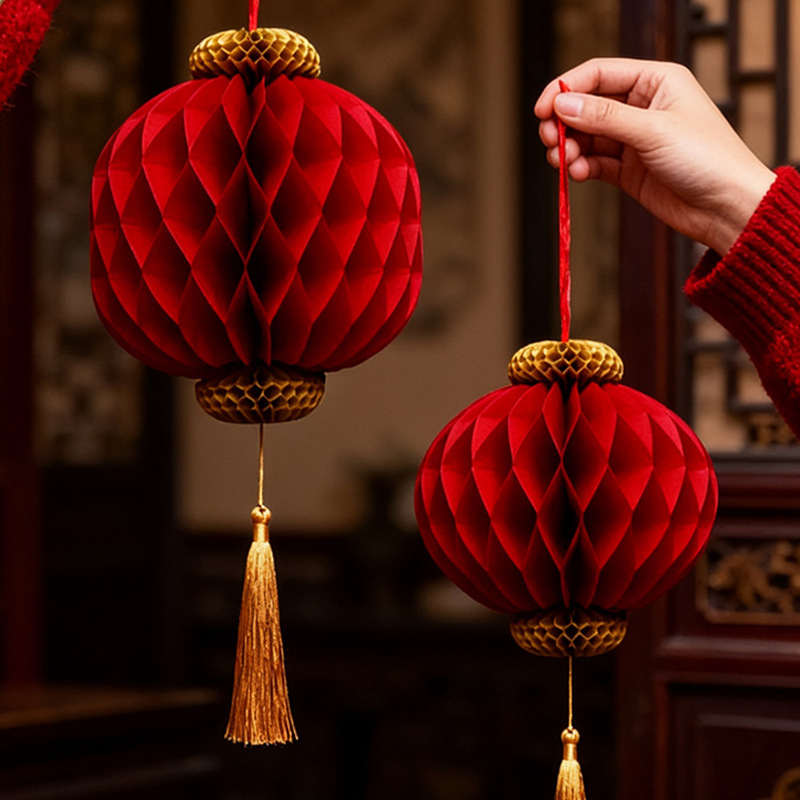 Χάρτινο φανάρι, κινεζικού στυλ, ακανόνιστο σχήμα, μάρκα Gong Huang, δεν φωτίζει