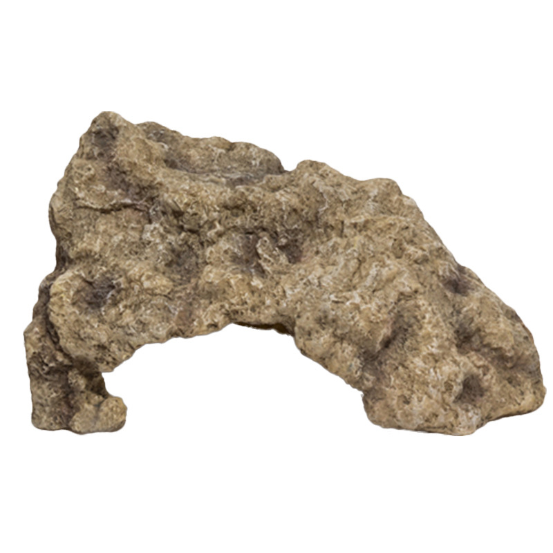 Kőhatású rejtekhely kapaszkodó háziállatok számára – teráriumi dekoráció gyantából, stílus: kő, cél: rejtek és ellazulás, súly 0,4 kg, csomagolás 24 darab