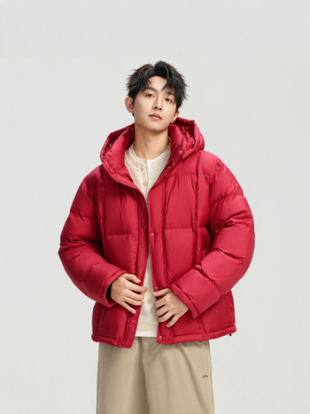 Unisex zimska jakna s perjem, korejski stil, slobodan kroj, kapuljača, sadržaj perja 86–90%