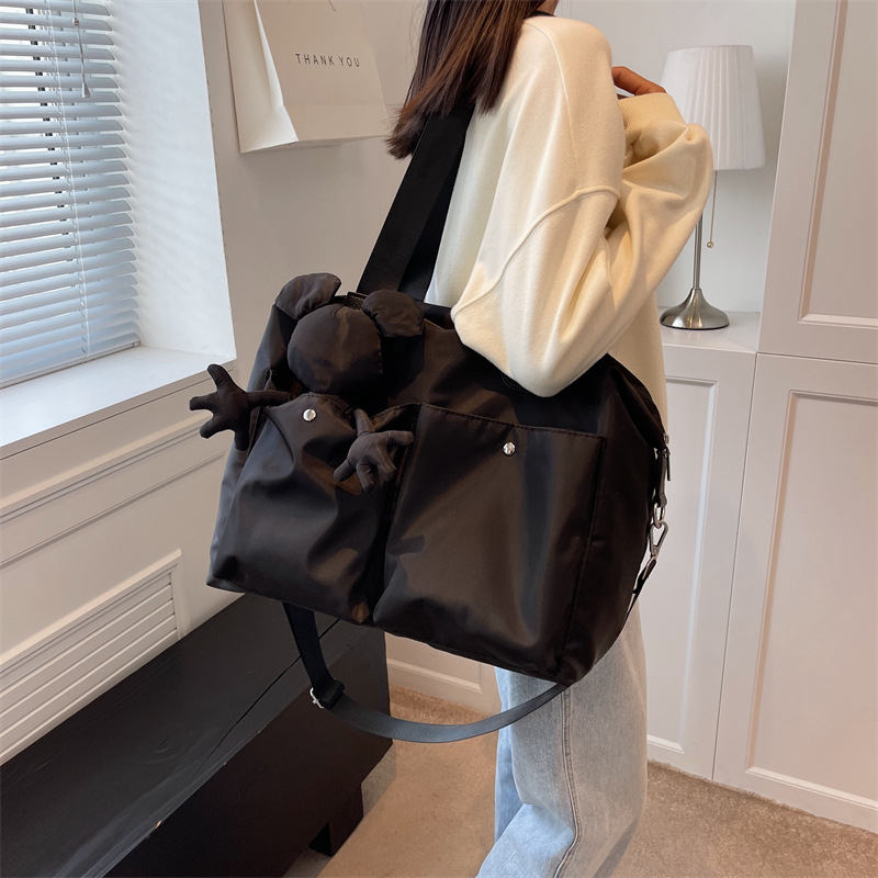 Unisex putna torba od najlona, 20–35L, prozračna i otporna na habanje, gradski minimalistički stil, za slobodno vrijeme putovanja