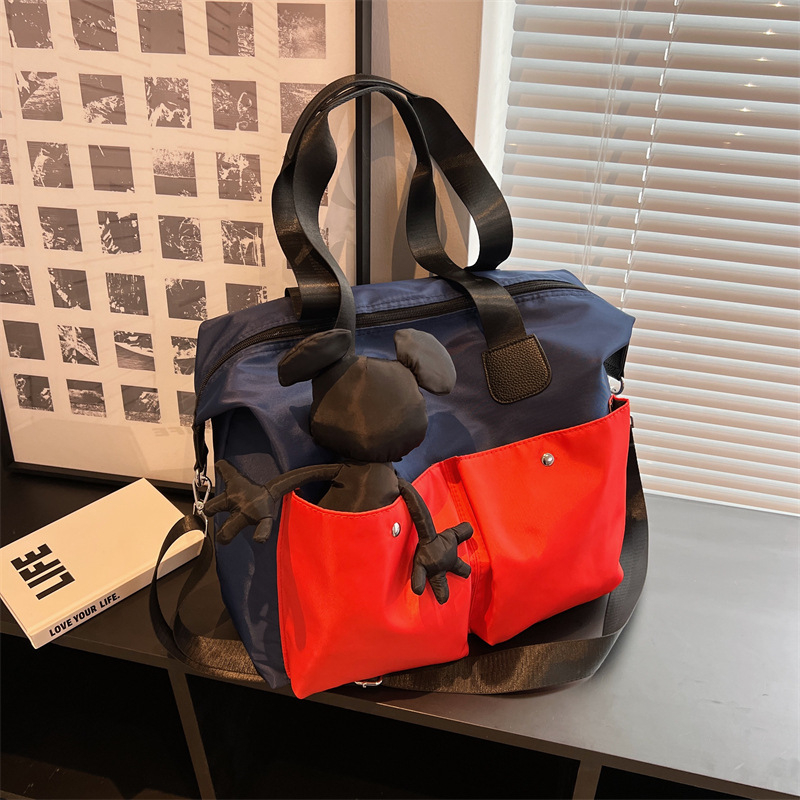 Unisex putna torba od najlona, 20–35L, prozračna i otporna na habanje, gradski minimalistički stil, za slobodno vrijeme putovanja