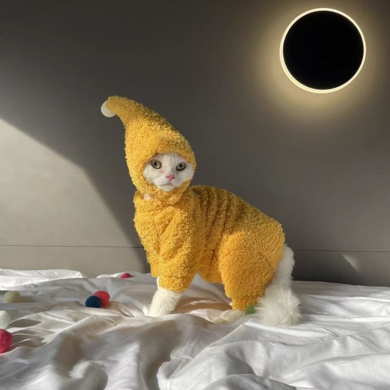 Rila aranyos téli négylábú háziállat ruha – poliészter-pamut