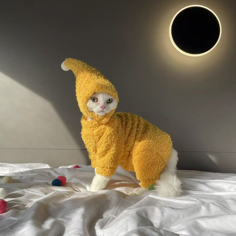 Rila aranyos téli négylábú háziállat ruha – poliészter-pamut