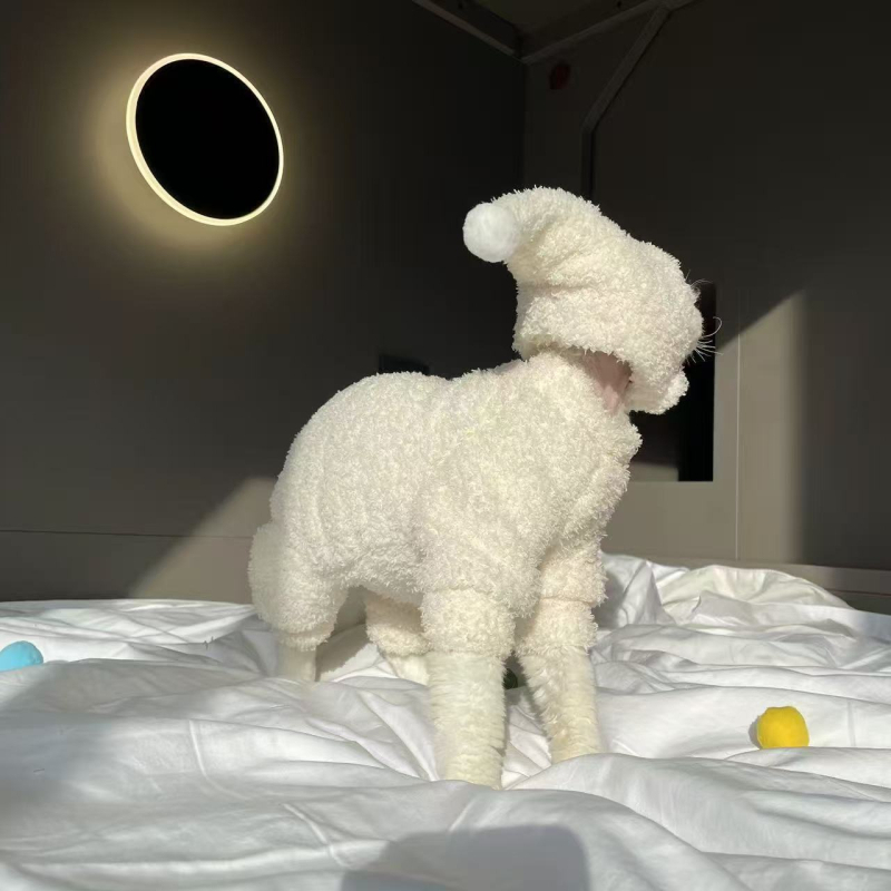 Rila aranyos téli négylábú háziállat ruha – poliészter-pamut