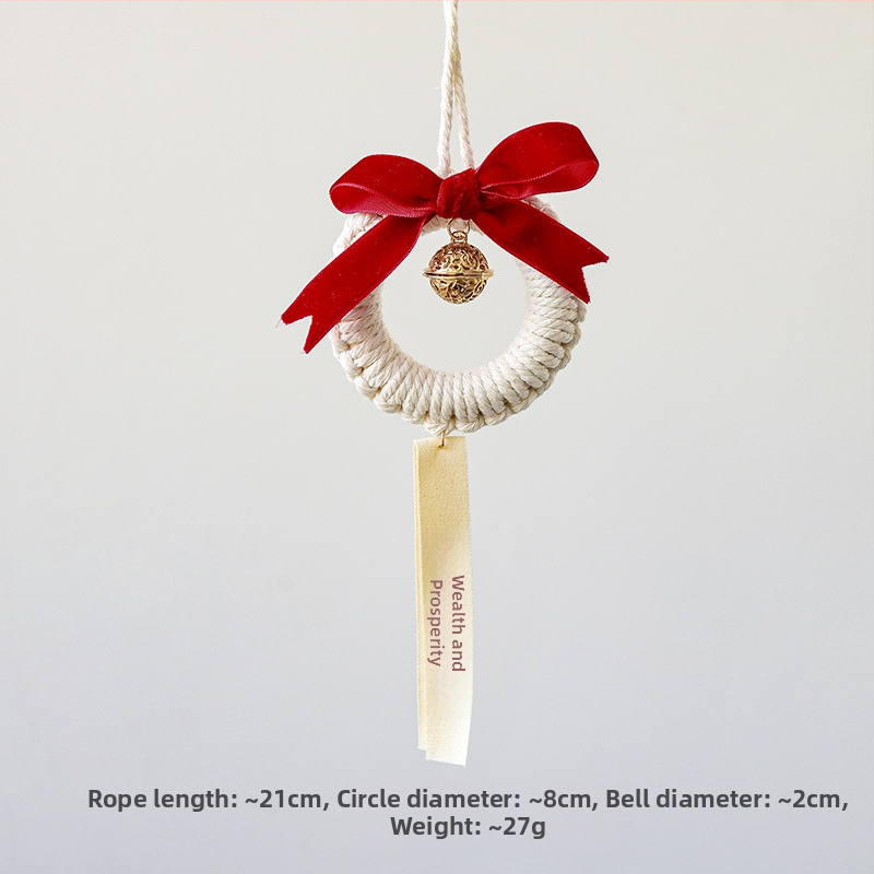 Nuchi ornament de Anul Nou cu clopoțel, caracter de binecuvântare și motiv zodiacal, pandant mini suspendat pentru Festivalul de primăvară