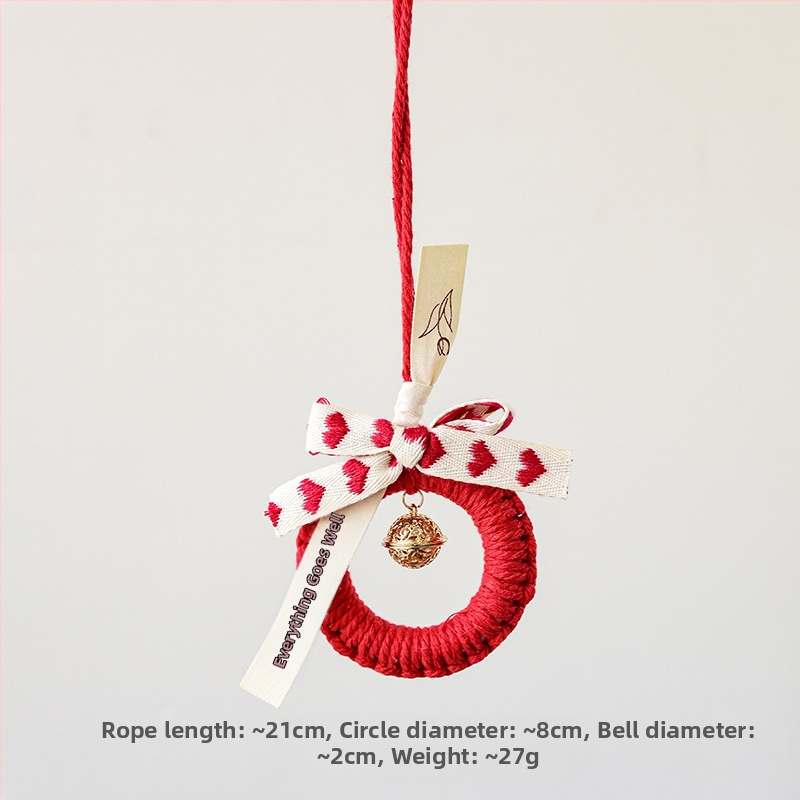 Nuchi ornament de Anul Nou cu clopoțel, caracter de binecuvântare și motiv zodiacal, pandant mini suspendat pentru Festivalul de primăvară