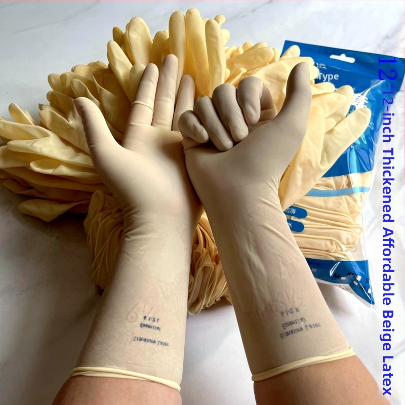 Mănuși de unică folosință din latex gros, ambidextru, 25 perechi (material: latex; grosime: groasă; design: ambidextru; cantitate: 25 perechi)