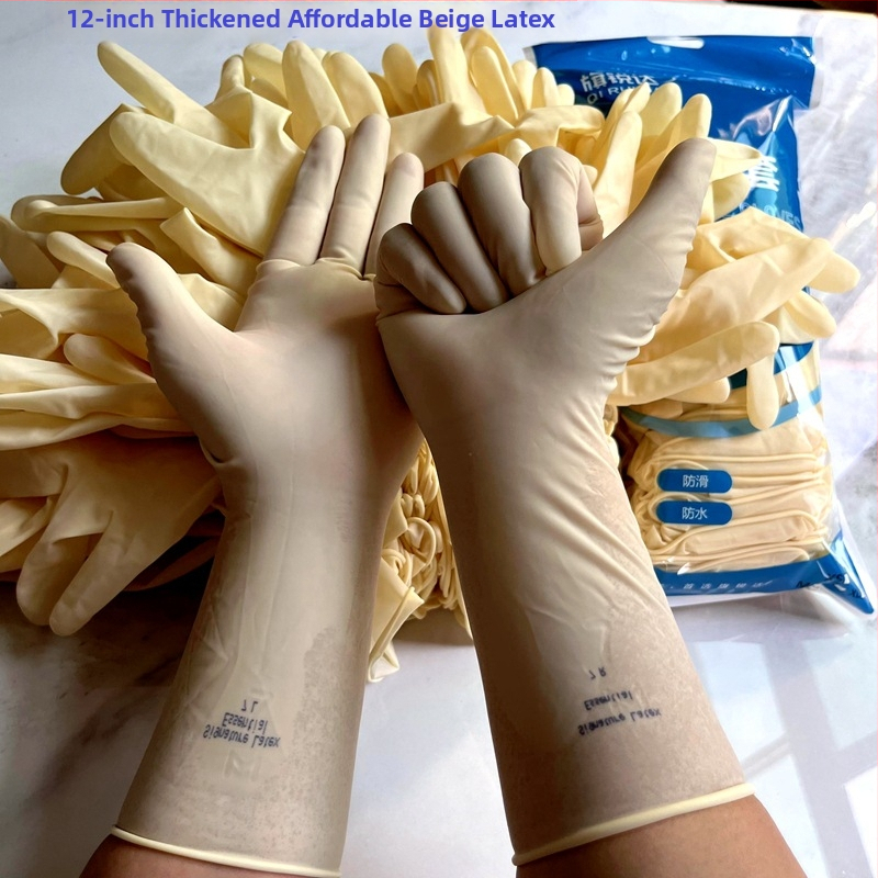 Mănuși de unică folosință din latex gros, ambidextru, 25 perechi (material: latex; grosime: groasă; design: ambidextru; cantitate: 25 perechi)