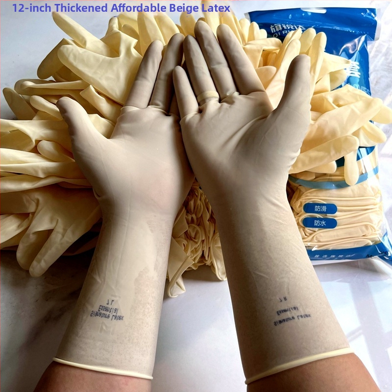 Mănuși de unică folosință din latex gros, ambidextru, 25 perechi (material: latex; grosime: groasă; design: ambidextru; cantitate: 25 perechi)