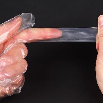 Mănuși de unică folosință din plastic, îngroșate, rezistente la uzură, ambalate individual