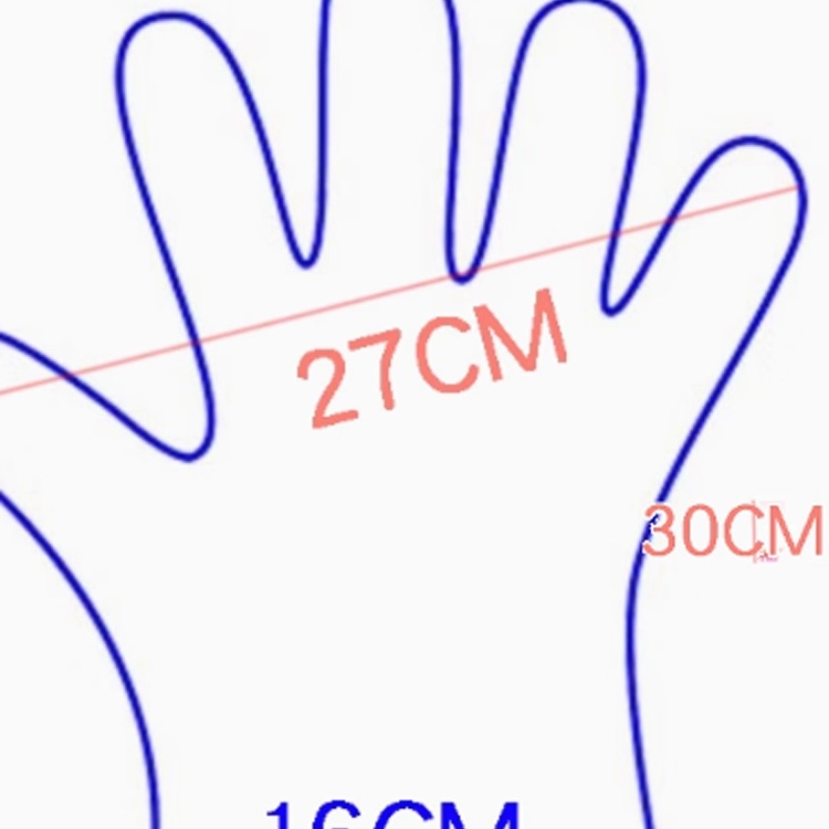 Mănuși de unică folosință din plastic, îngroșate, rezistente la uzură, ambalate individual