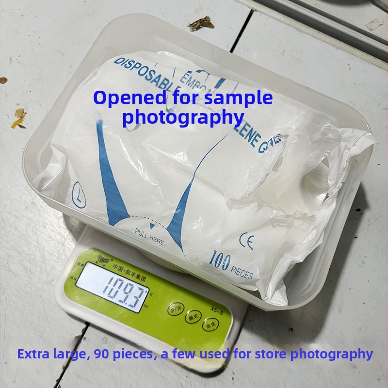 Mănuși de unică folosință din plastic, îngroșate, rezistente la uzură, ambalate individual