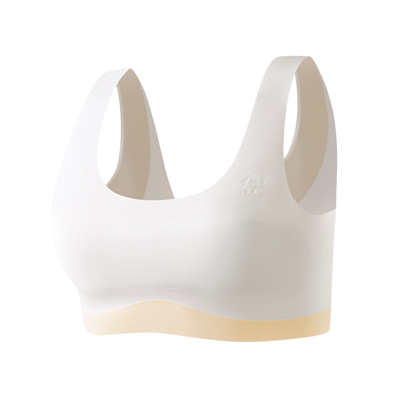 Σουτιέν χωρίς ραφές για κορίτσια, σε στυλ γιλέκο, με υπερλεπτές διαμορφωμένες κάψες, πλήρες κάλυμμα, σταθεροί ιμάντες, χωρίς μεταλλική ενίσχυση, διαπνέον νάιλον, στυλ καρτούν, για ηλικίες 13–18 ετών