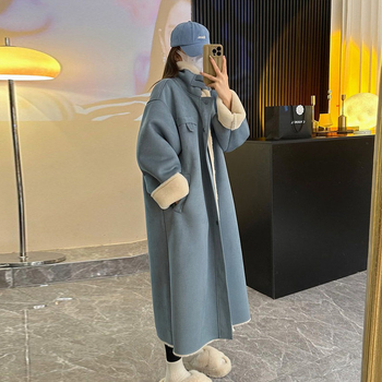 Женско палто Chenille, късо свободно яке с поло яка, 3/4 ръкави, Пролет 2025