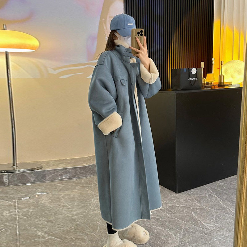 Женско палто Chenille, късо свободно яке с поло яка, 3/4 ръкави, Пролет 2025