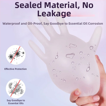 Mănuși de masaj de unică folosință din PVC, anti-alunecare, design transparent, grosime până la 0.05 mm, model Yingke