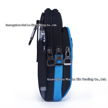 Унисекс поясна чанта за мобилен телефон за открито, спортна чанта от нейлон, дишаща, водоустойчива, износоустойчива, подплата нейлон