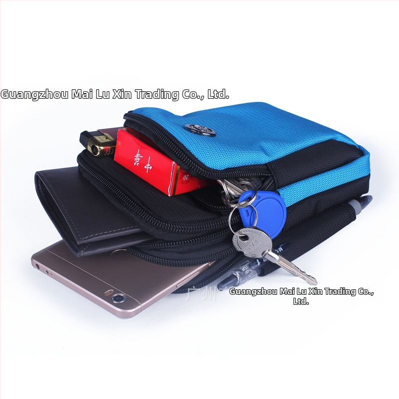 Унисекс поясна чанта за мобилен телефон за открито, спортна чанта от нейлон, дишаща, водоустойчива, износоустойчива, подплата нейлон