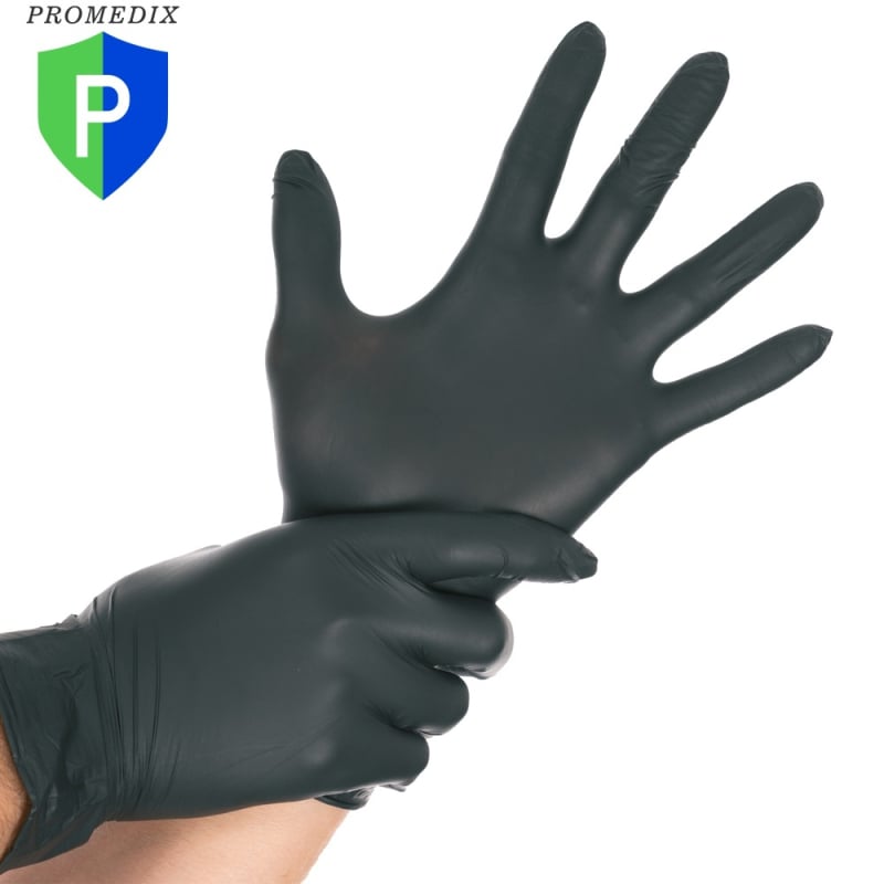 Mănuși de nitril de unică folosință, rezistente la ulei și antiderapante, certificate pentru alimentație; potrivite pentru gătit gourmet, industria frumuseții, îngrijirea animalelor, grădinărit și reparații ale mașinilor.