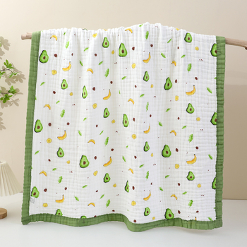 Βρεφική πετσέτα μπάνιου από γάζα, έξι στρώσεων με ευρύ άκρο, κατάλληλη για νεογέννητα, τεσσάρων εποχών, 200–300 g, μοντέρνο μινιμαλιστικό σχέδιο