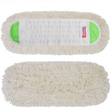 Isida mop plat pentru podea cu cap din fire de bumbac, tip praf din material textil, tijă din oțel inoxidabil