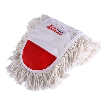 Isida mop plat pentru podea cu cap din fire de bumbac, tip praf din material textil, tijă din oțel inoxidabil