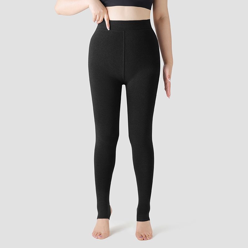 Colanți termici din bumbac pentru femei, primăvară–toamnă, groși și calzi, cu înaltă elasticitate, 50–70% poliester, 30–50% bumbac