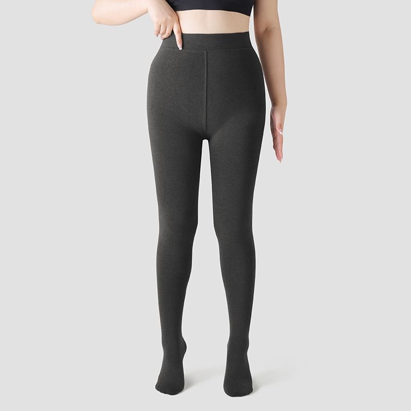 Colanți termici din bumbac pentru femei, primăvară–toamnă, groși și calzi, cu înaltă elasticitate, 50–70% poliester, 30–50% bumbac