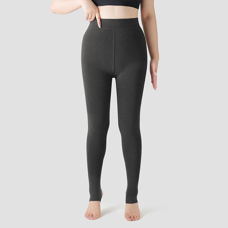 Colanți termici din bumbac pentru femei, primăvară–toamnă, groși și calzi, cu înaltă elasticitate, 50–70% poliester, 30–50% bumbac