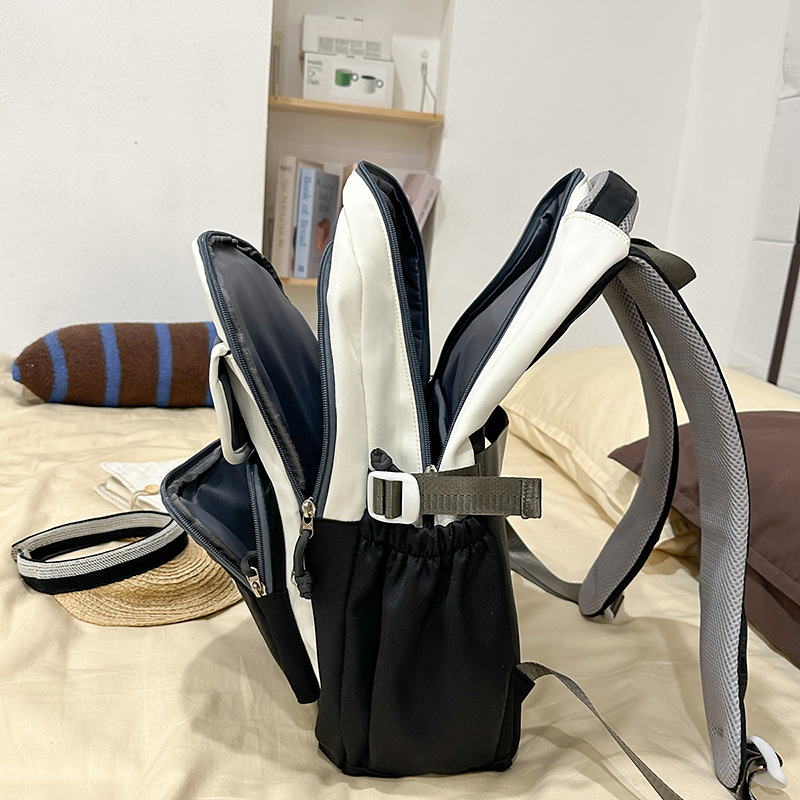 Nylon ruksak školski set (3 komada) – otporan na habanje, ulični stil, zakrivljene naramenice, uzorak u bojama