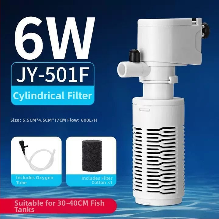 Φίλτρο ενυδρείου τεσσάρων σε ένα, ενσωματωμένος κυκλοφορητής, αθόρυβος οξυγονισμός και αναρρόφηση αποβλήτων