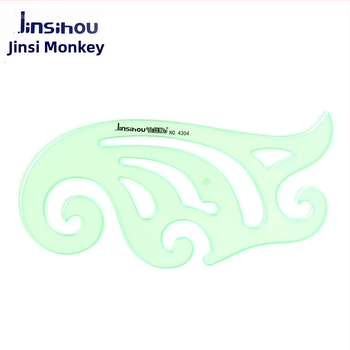 Rigla șablon pentru desen – șabloane de cerc și elipsă, design cu scară dublă, plastic, model 4309