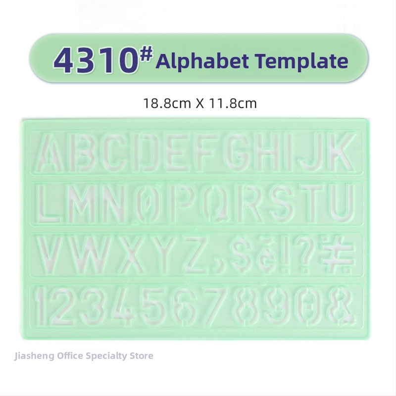 Rigla șablon pentru desen – șabloane de cerc și elipsă, design cu scară dublă, plastic, model 4309