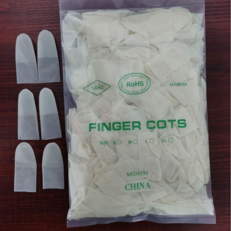 Conuri pentru deget de unică folosință, ultra-subțiri, rezistente la tăiere, antialunecare, semi-transparente, fără praf. Aplicații: fabrici, frumusețe, electronică