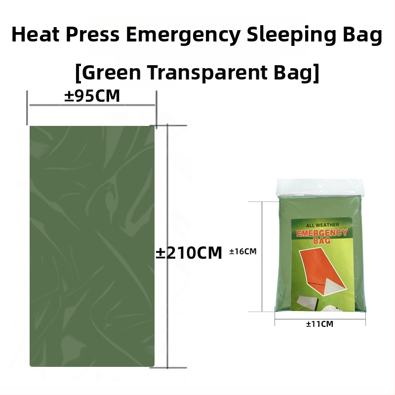 Junhe Kültéri vészhelyzeti hálózsák PE alumíniumfóliával, hővédő túlélő takaró