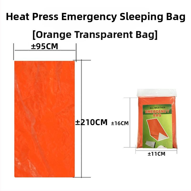 Junhe Kültéri vészhelyzeti hálózsák PE alumíniumfóliával, hővédő túlélő takaró