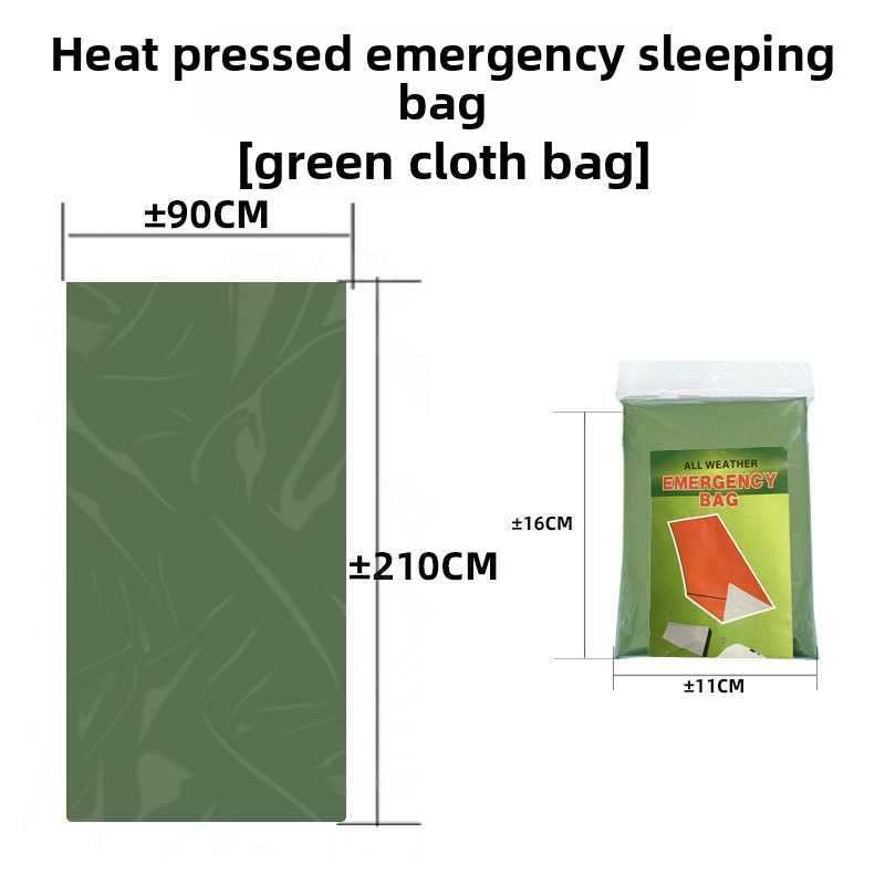 Junhe Kültéri vészhelyzeti hálózsák PE alumíniumfóliával, hővédő túlélő takaró