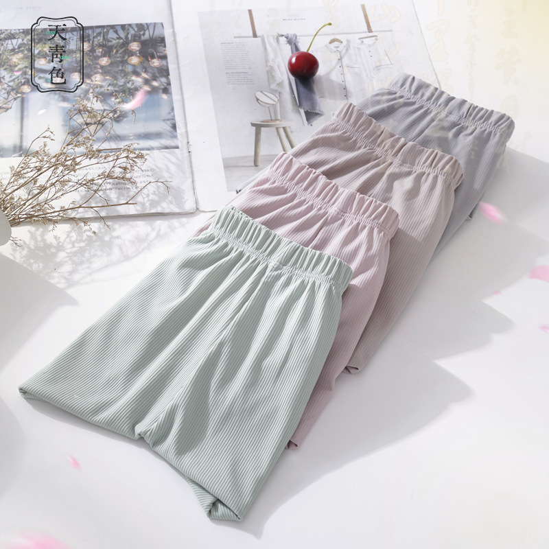 Γυναικείες αναπνεύσιμες ασφαλείς παντελόνες από νάιλον-σπάντεξ, μεσαίας μέσης, πλεκτό ύφασμα, βαμβάκι-σπάντεξ επένδυση