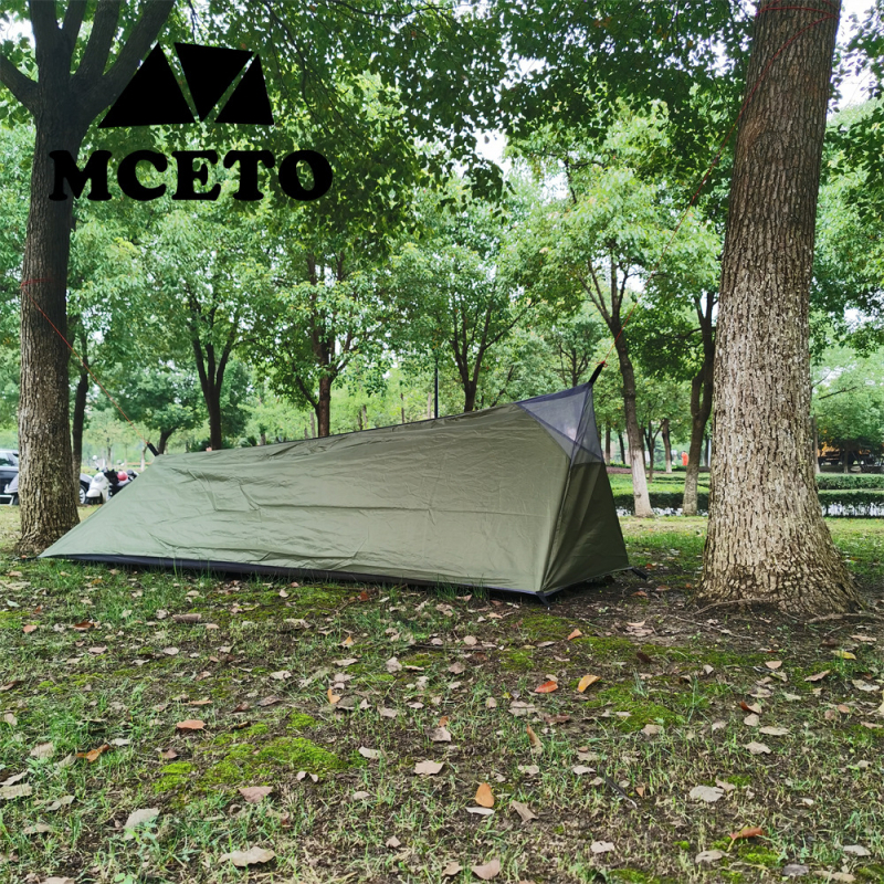 Τέντα κατασκήνωσης χωρίς πόλους, Α-γραμμή, με δίχτυ εντόμων, 0.5 kg ultra-light, εξωτερικό πολυεστερικό με βάση Oxford, εξωτερική αδιαβροχοποίηση 2000–3000 mm, αδιαβροχοποίηση πυθμένα 4000 mm, τεσσάρων εποχών