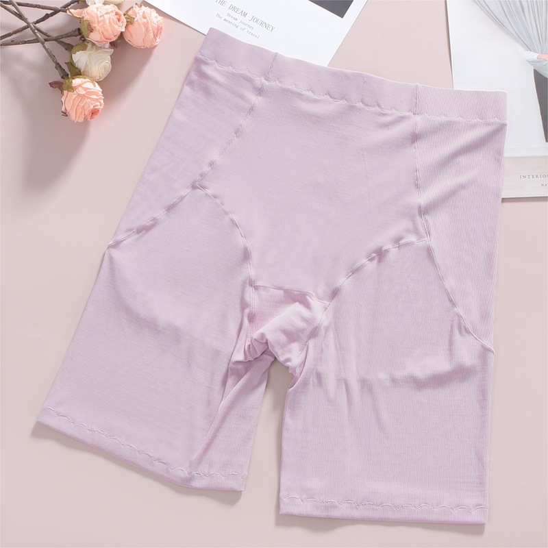 Κολάν ασφαλείας γυναικών με αντιδιαφανές σχέδιο, ελαφρύ και διαπνέον, ύφασμα Modal πλεκτό, μεσαίας μέσης