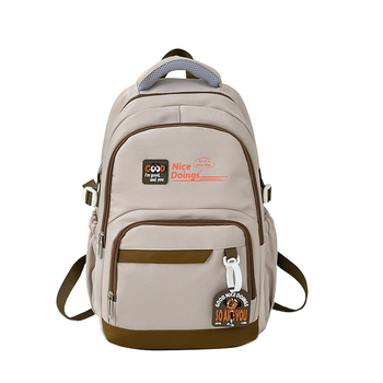 Rucsac cu capacitate mare, material nylon, design respirabil, curea de umăr cu pernă de aer, stil campus juvenil
