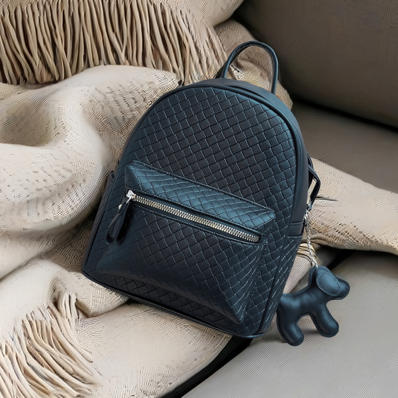 Ruksak PU – gradski minimalistički stil, vodootporan, zatvaranje na zip, unutarnji džepovi: džep sa zipom, džep za mobitel, džep za osobnu iskaznicu