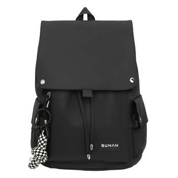 Ghiozdan pentru laptop – unisex, material PU, impermeabil, capacitate mare, curea cu pernă de aer, stil japonez