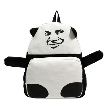 Najlonski ruksak s panda licem, svakodnevni školski ruksak, kapacitet 36-55 L, naramenice s zračnim jastučićem