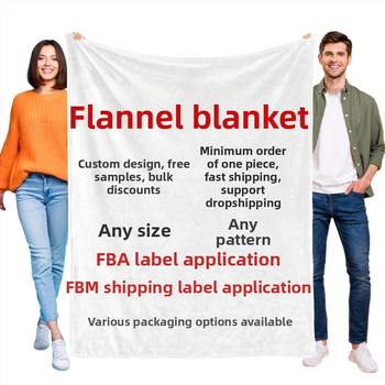 Flanel pléd, poliészter, 310 g/m², rajzfilm mintázat, európai–amerikai stílus, testreszabható