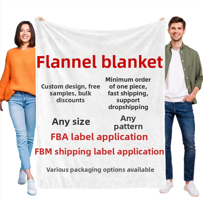 Flanelová deka, polyester, 310 g/m², vzor: animovaný motív, európsko-americký štýl, prispôsobiteľná