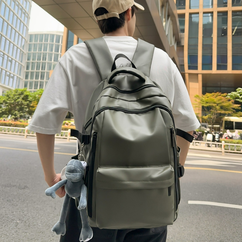 Najlon ruksak za putovanje u slobodno vrijeme sa zatvaračem, poliester podstava, jesen 2025