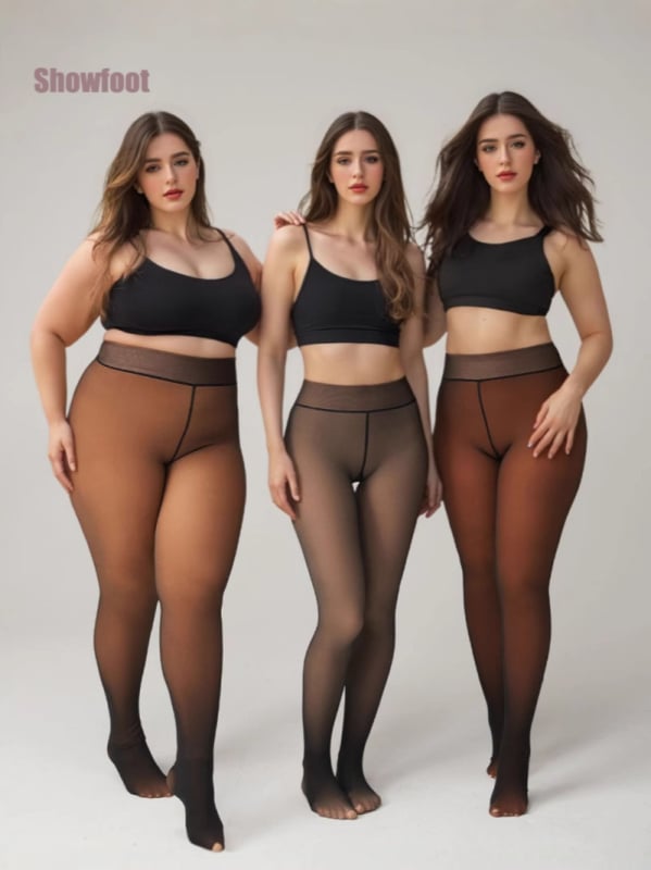 Tople tajice s fleecem, srednje debljine, poliestersko-spandekska mješavina, visoka elastičnost