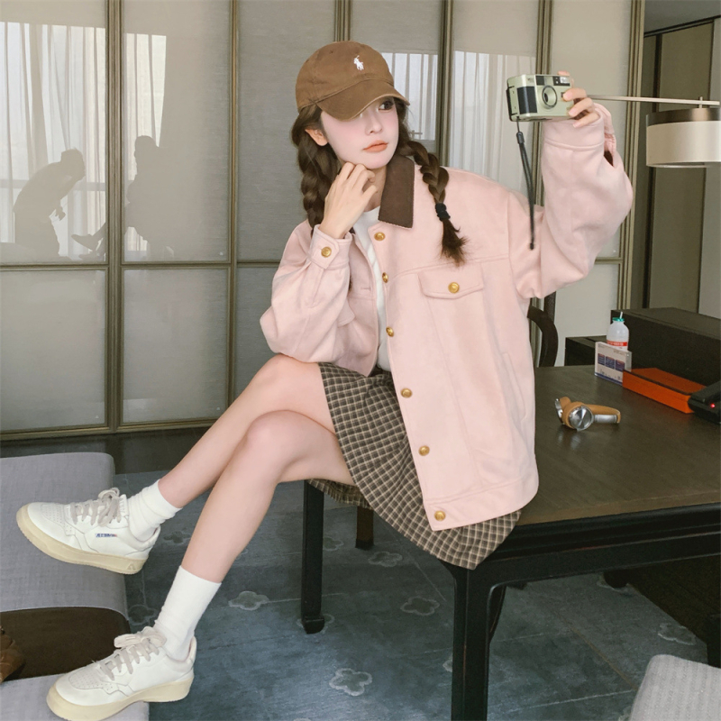 Jakna od tweeda, normalan kroj, dugi rukavi, polo ovratnik, jesen 2025