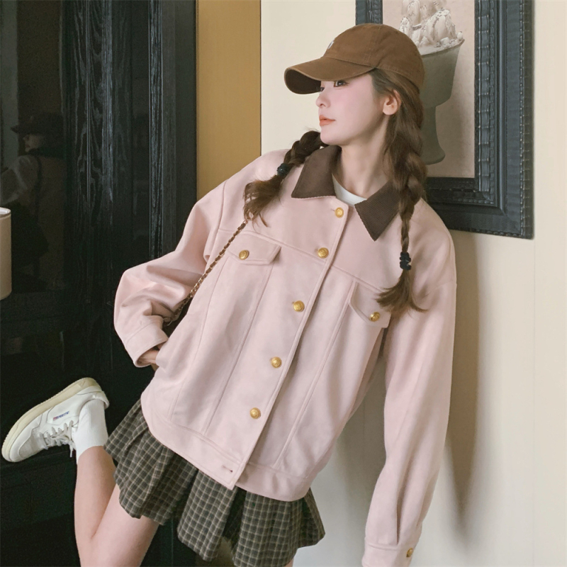 Jakna od tweeda, normalan kroj, dugi rukavi, polo ovratnik, jesen 2025